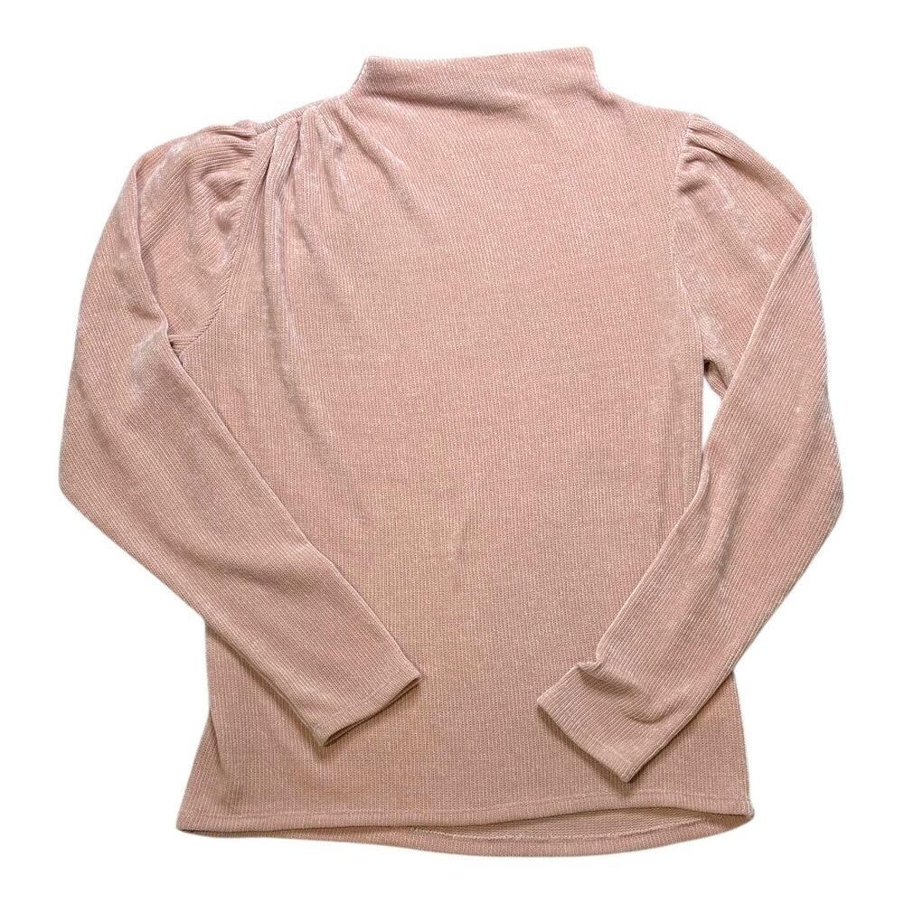 Express Long Sleeve Top - Medium - Light Pink - Business Casual Feminine Classic